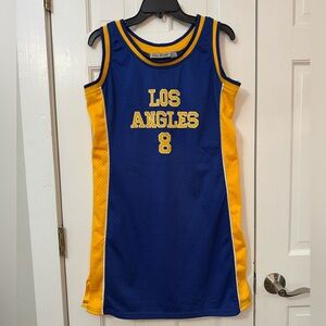 Vintage Los Angeles #8 Basketball Jersey Dress Size XL Erica Brooke